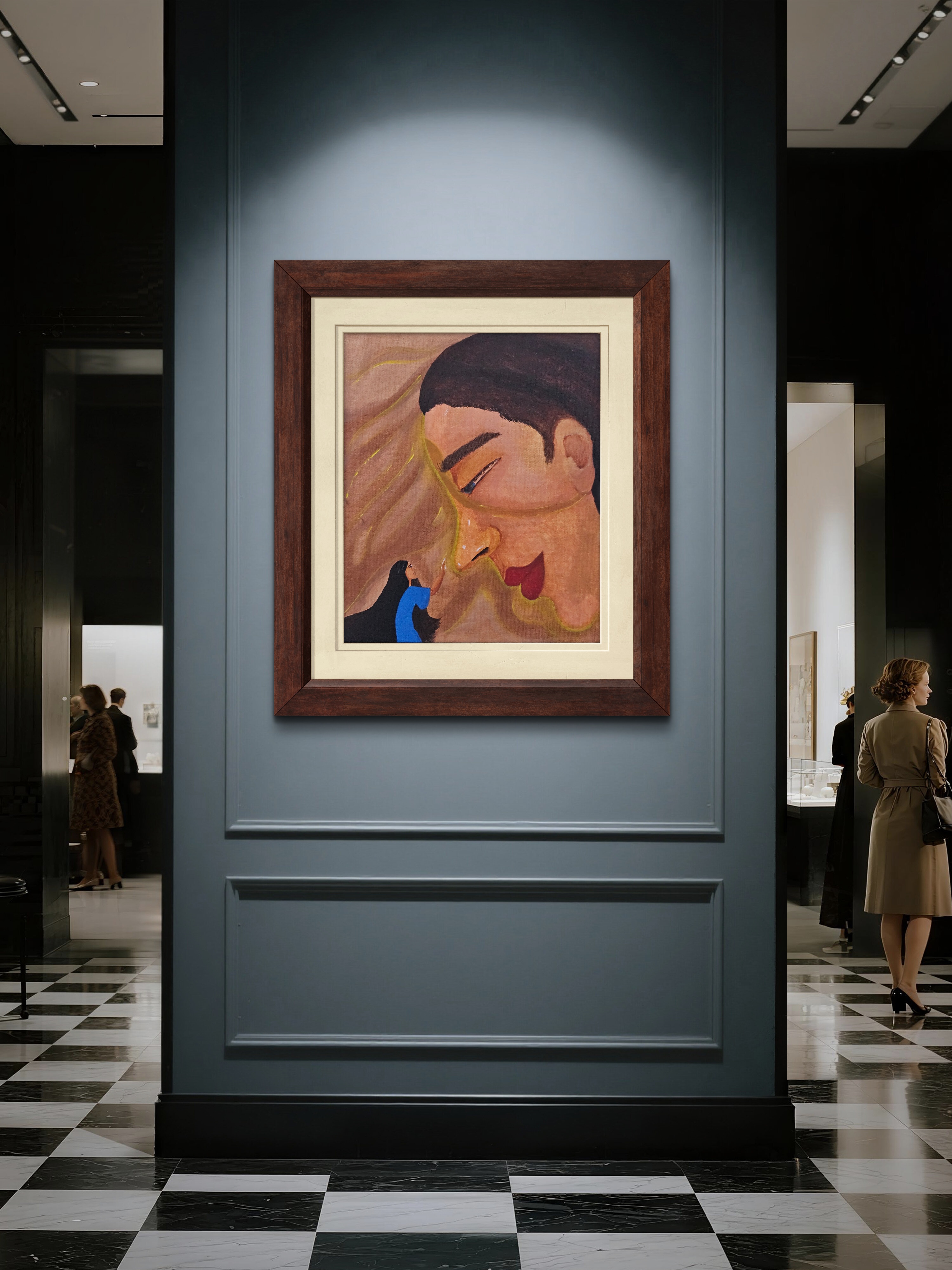 Heena – Original Emotional Portrait Acrylic Painting on Canvas by Phalguni (10×12 in)