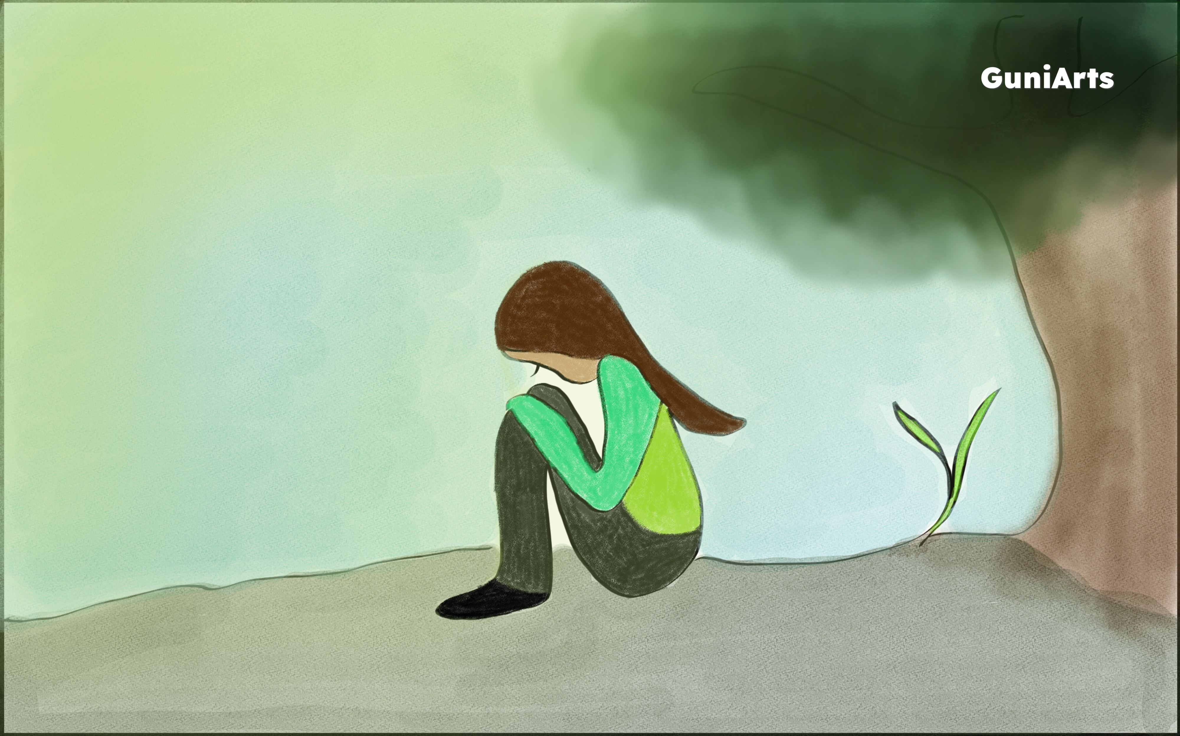 Ira – Emotional Healing Art Print | Minimalist Spiritual Wall Art by Phalguni