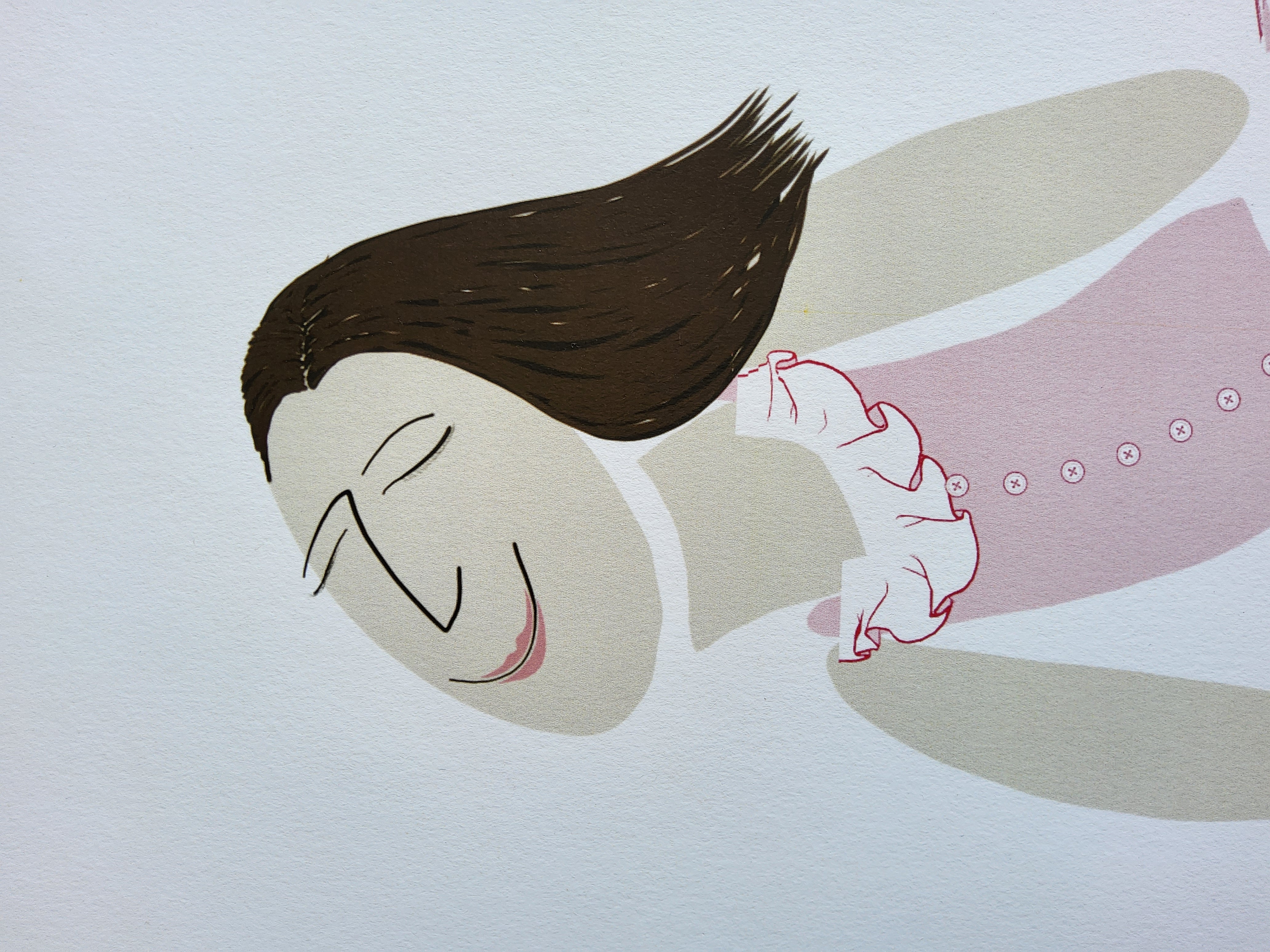 Bubbly Mood Woman Art Print