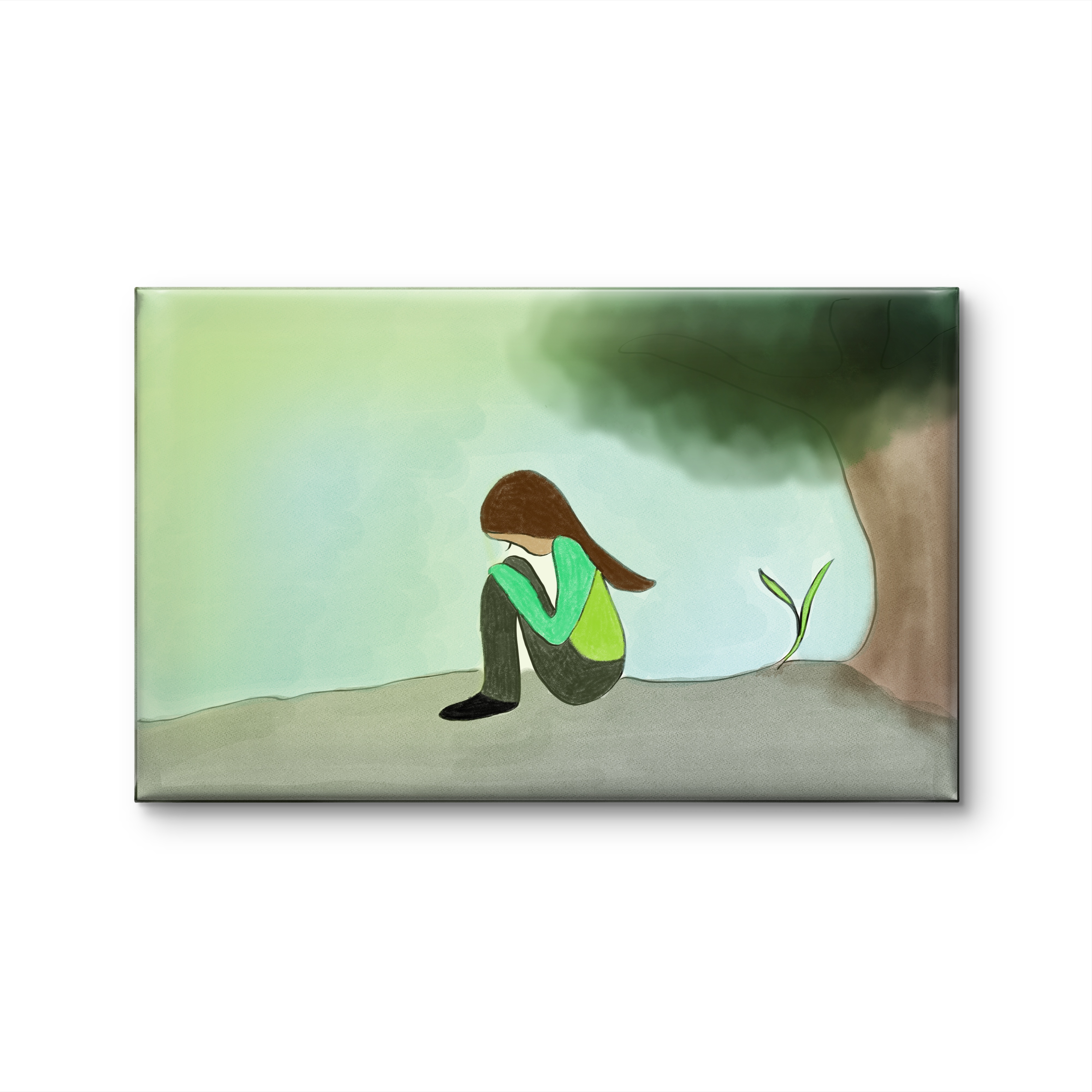 Ira – Emotional Healing Art Print | Minimalist Spiritual Wall Art by Phalguni