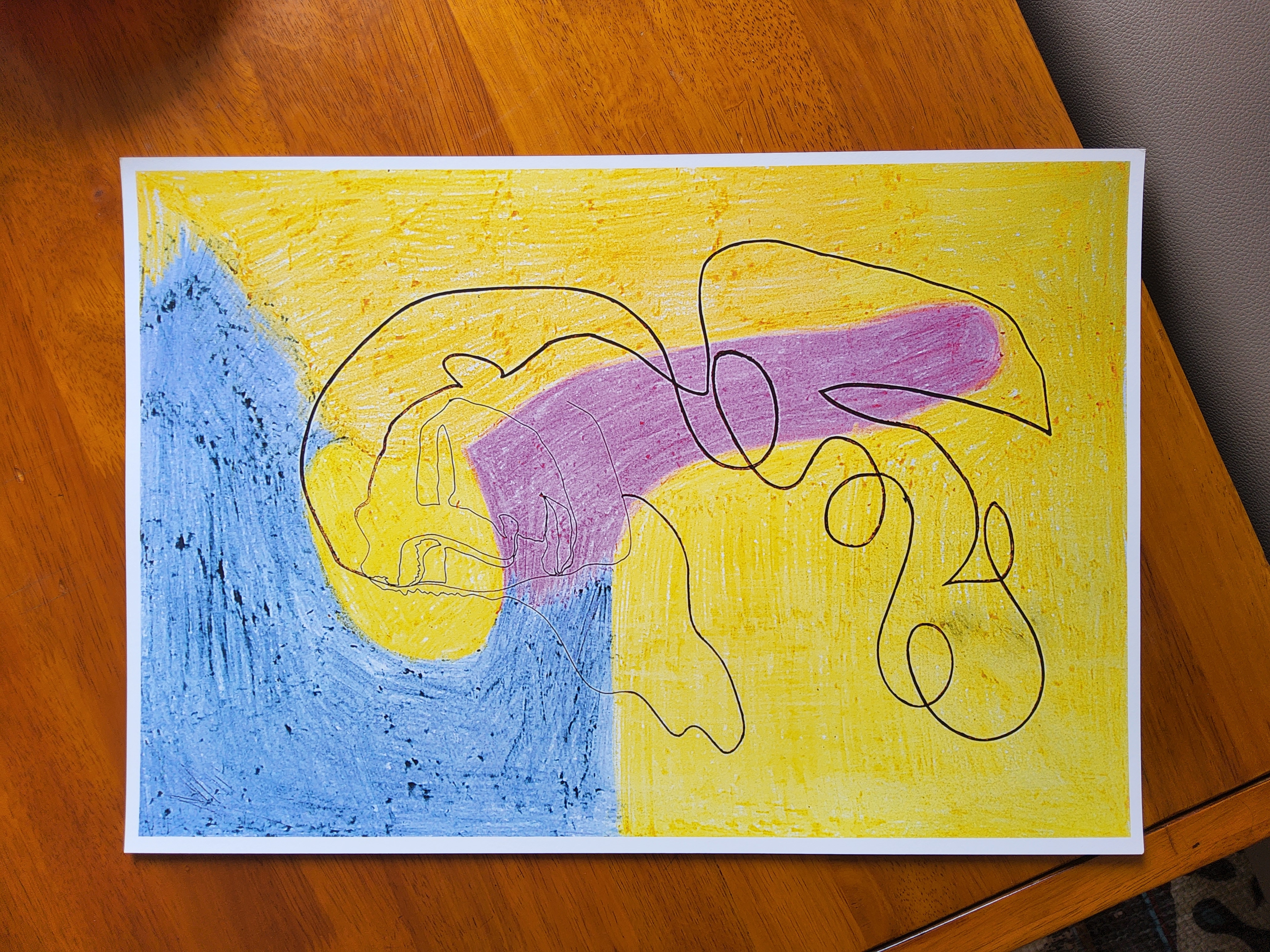 Abstract Line Art Print