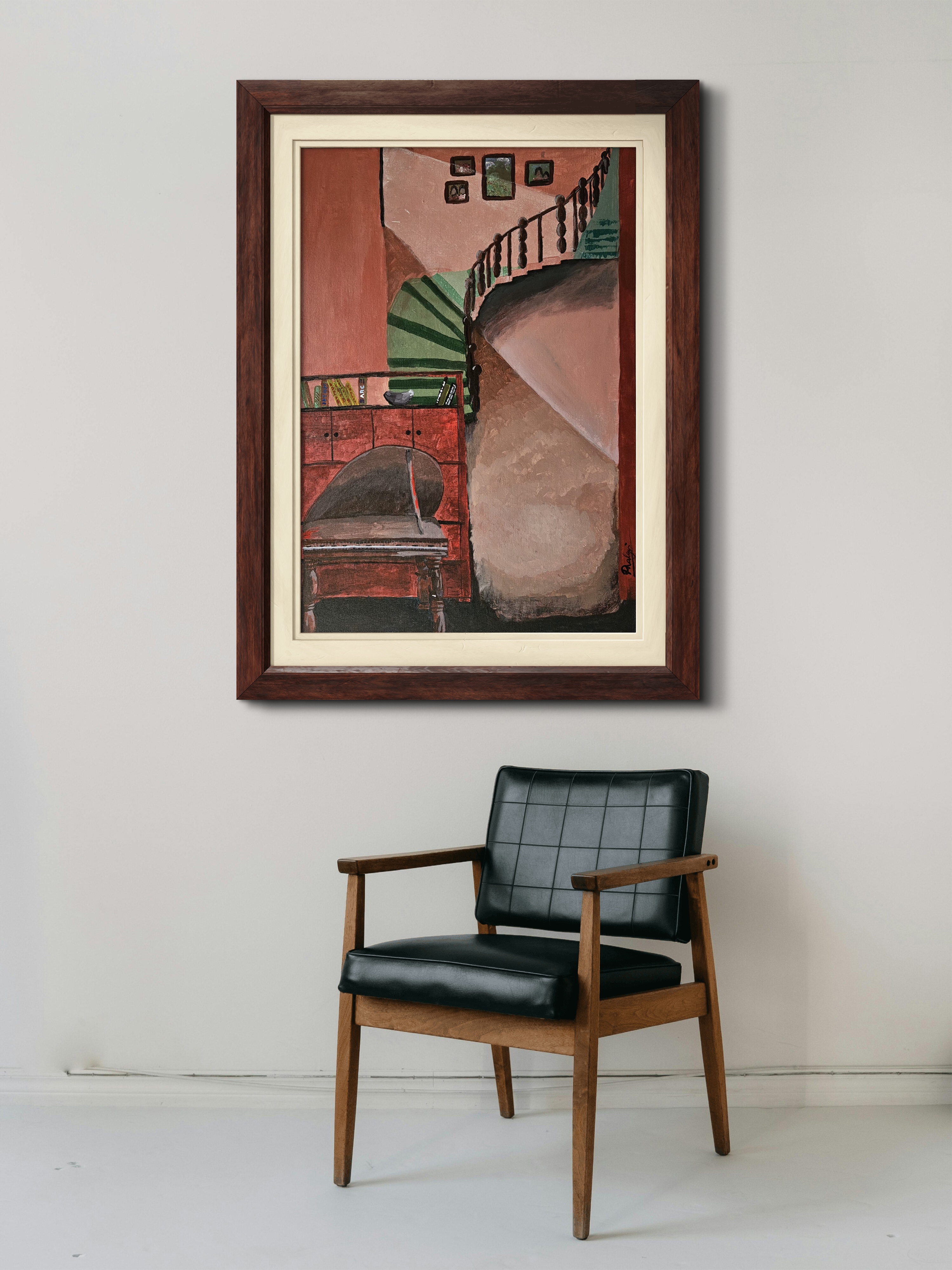 The Dream – Original Narrative Acrylic Painting on Canvas by Phalguni (18×25 in)