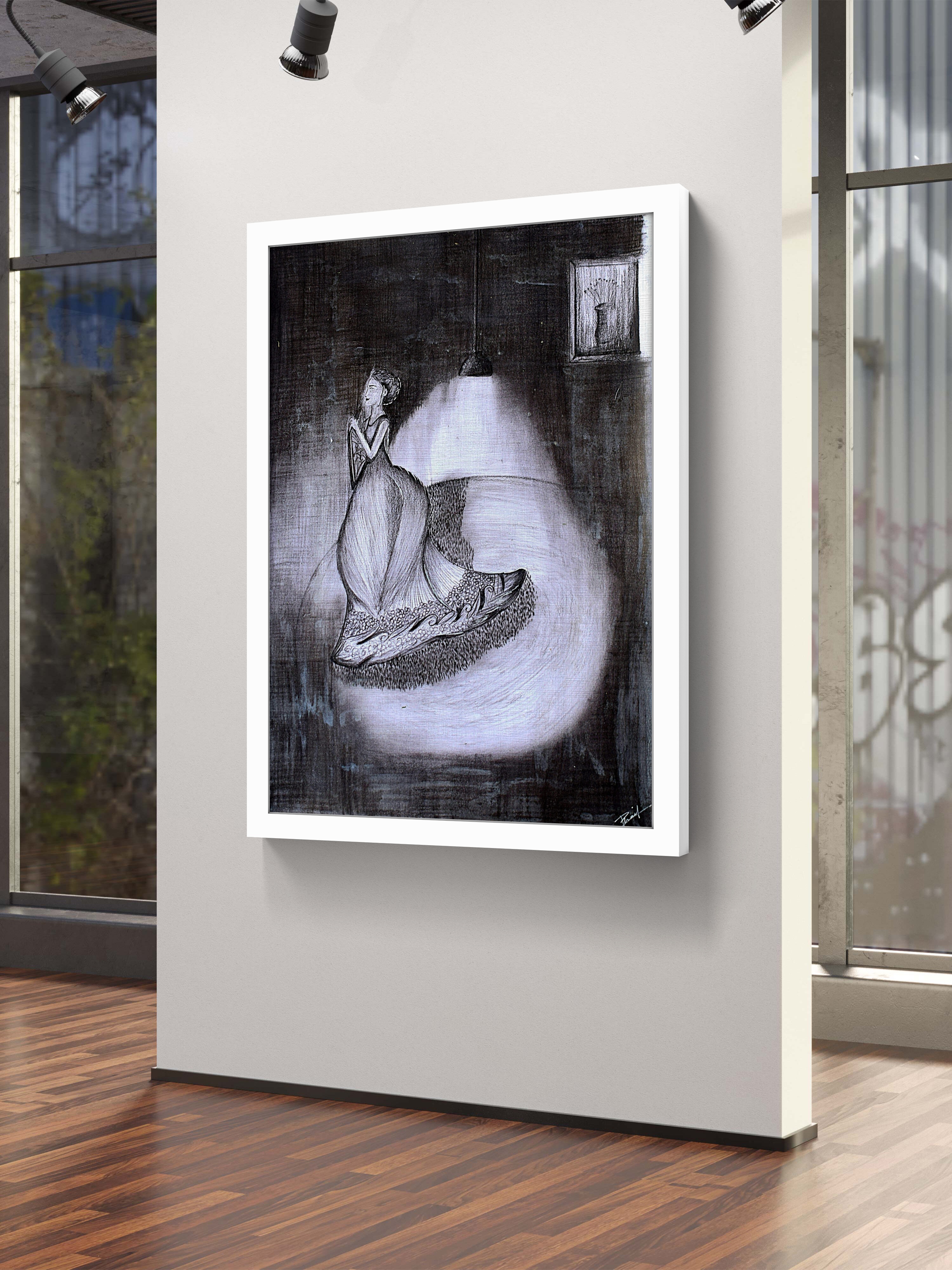 Celeste - Elegant Woman in Light Art Print