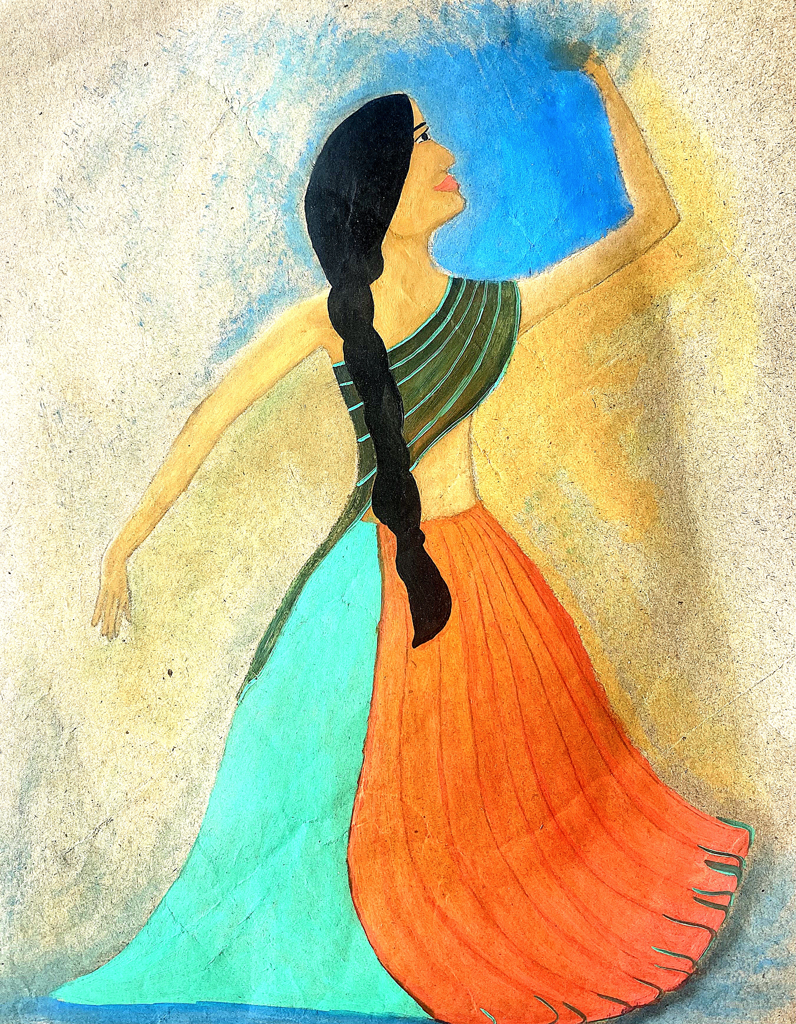 Dancing Her - Elegant Lady Wall Art