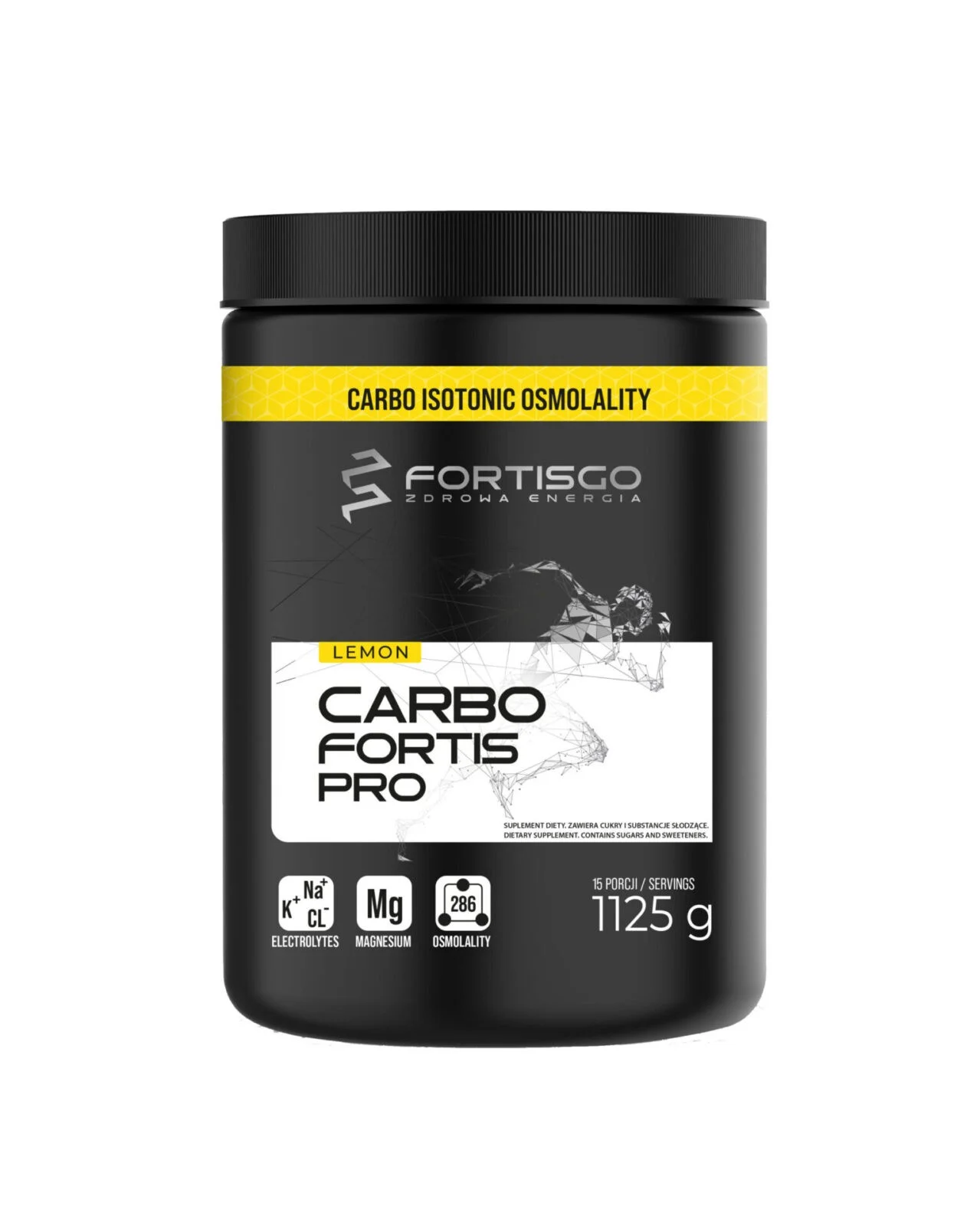 Citrinų skonio angliavandeniai FORTIS PRO - 1125g