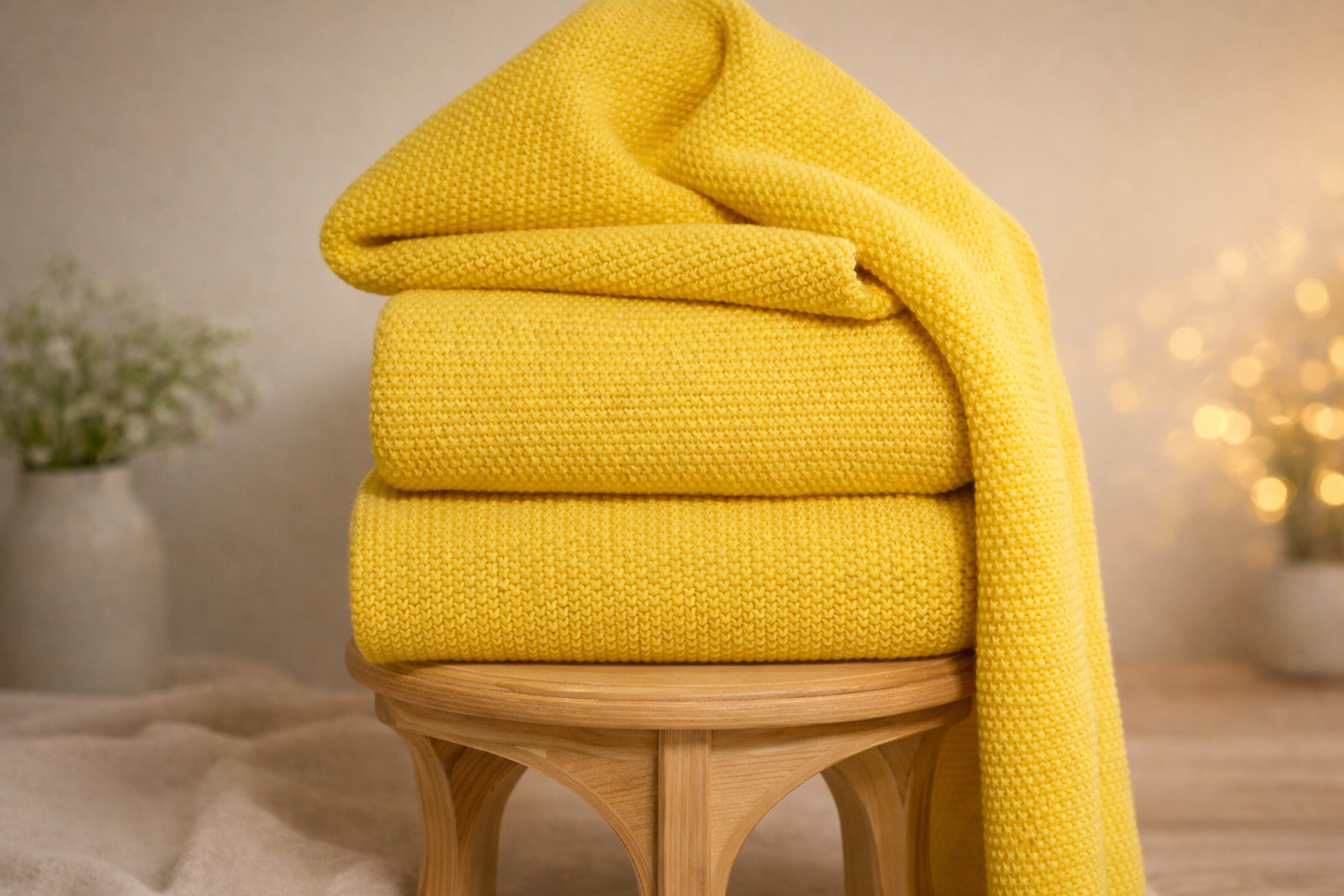 Merino vilnas sedziņa (dzeltena)