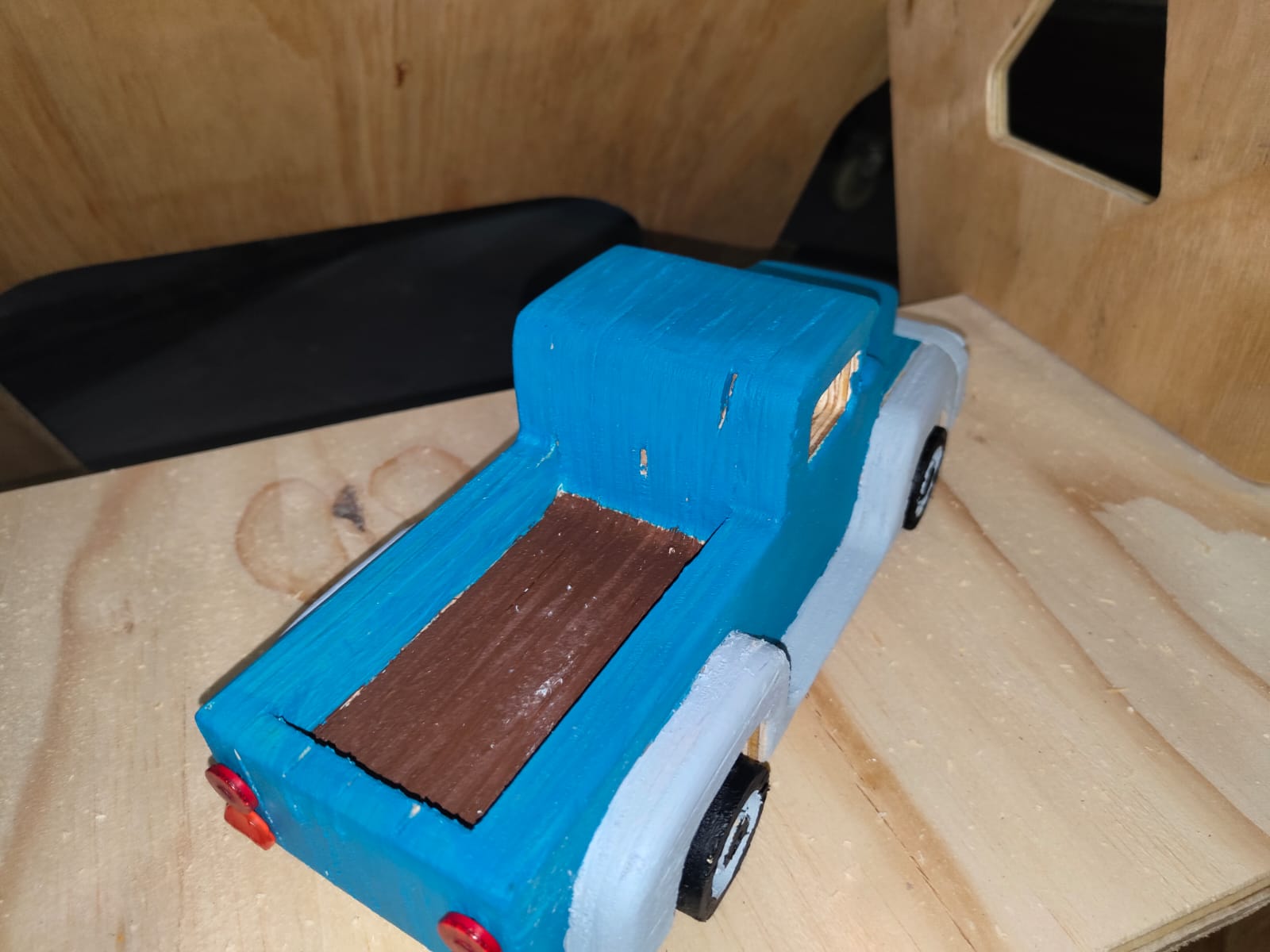 1955 Ford F100 Pickup Truck - Wooden Toy 