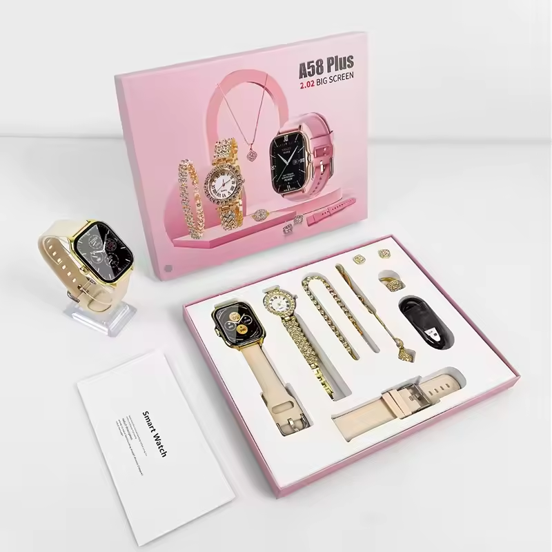 A58 Plus Couple Smartwatch Gift Set