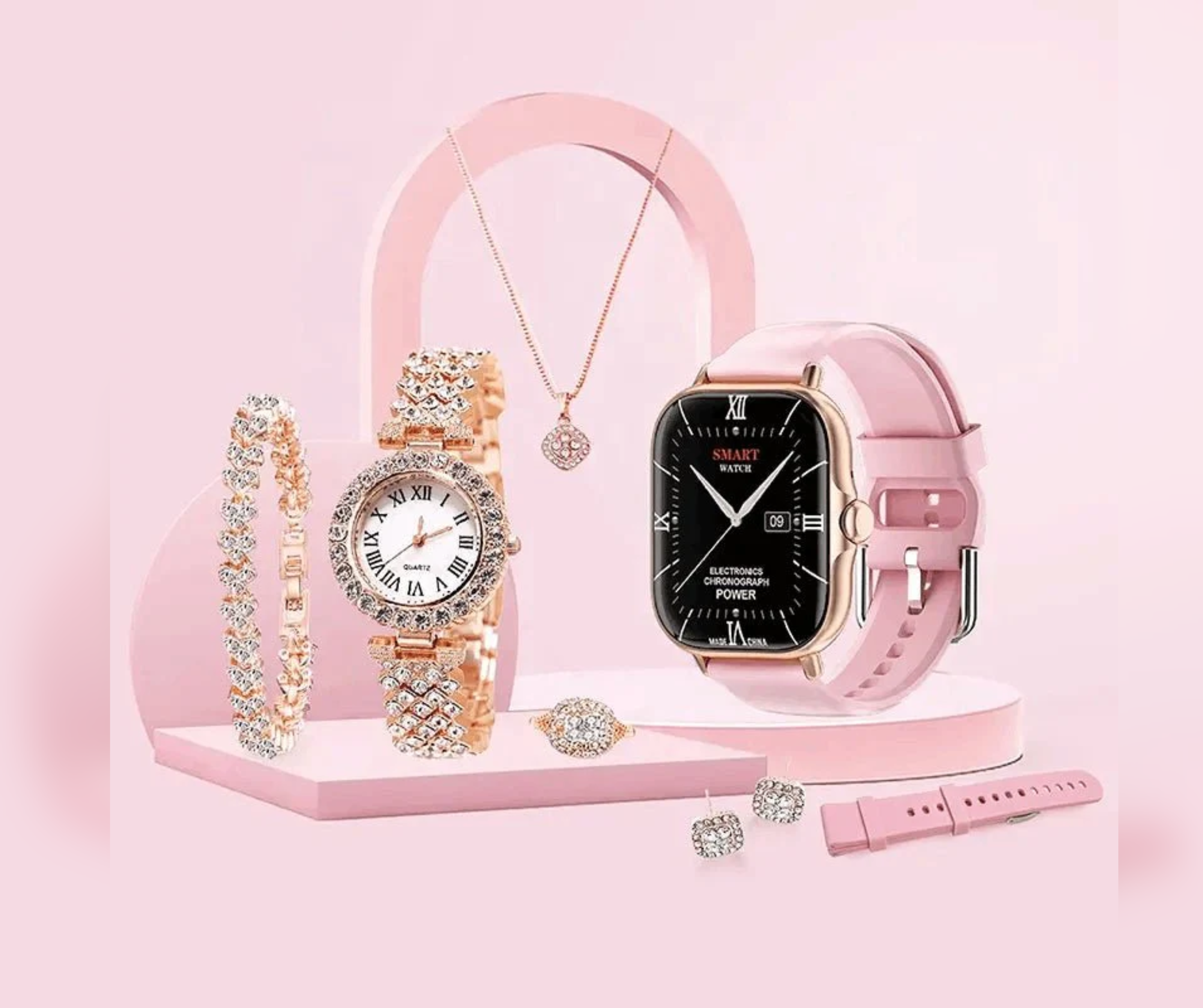 A58 Plus Couple Smartwatch Gift Set