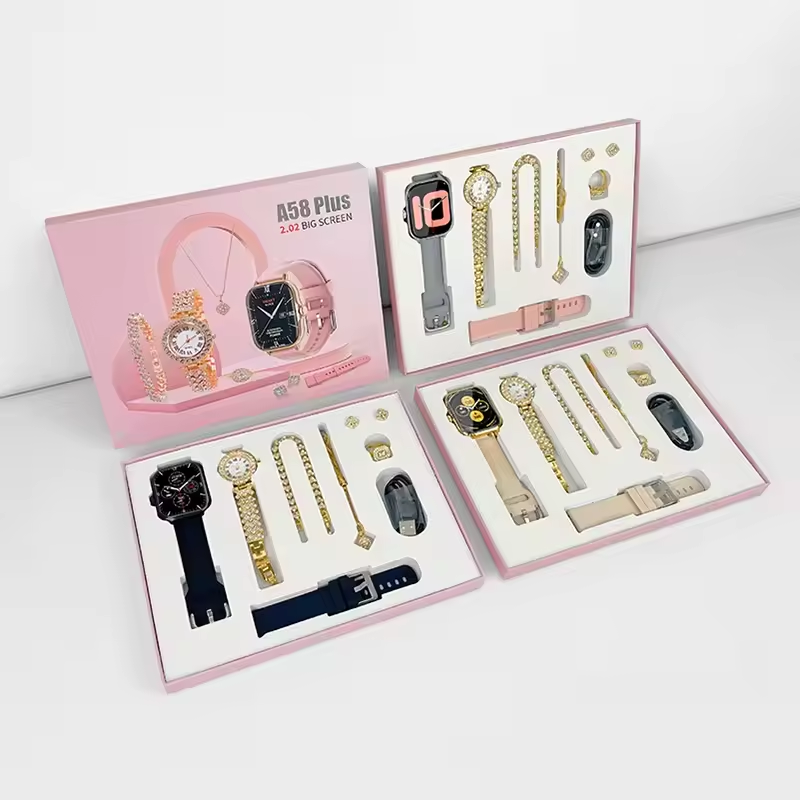 A58 Plus Couple Smartwatch Gift Set