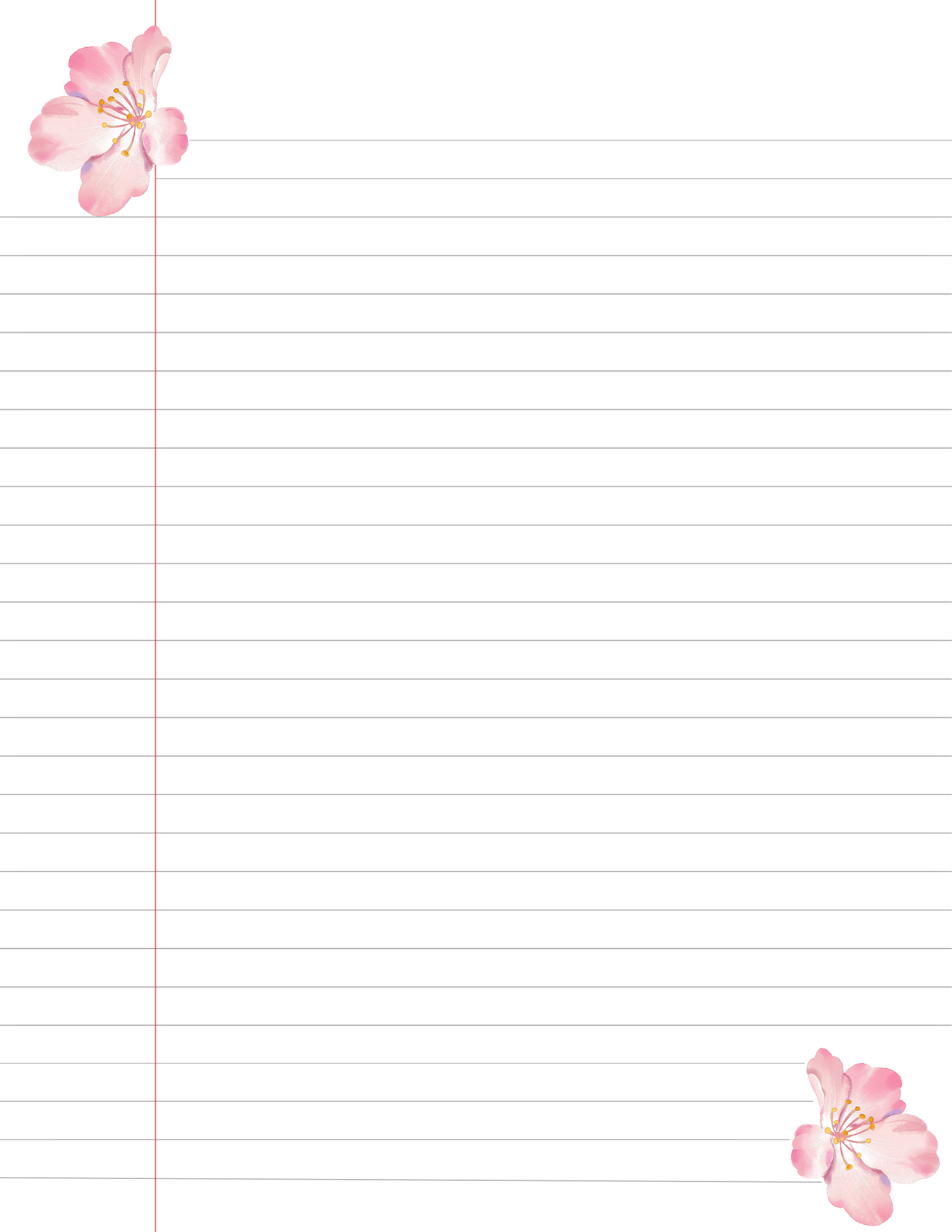 Floral Composition Notebook