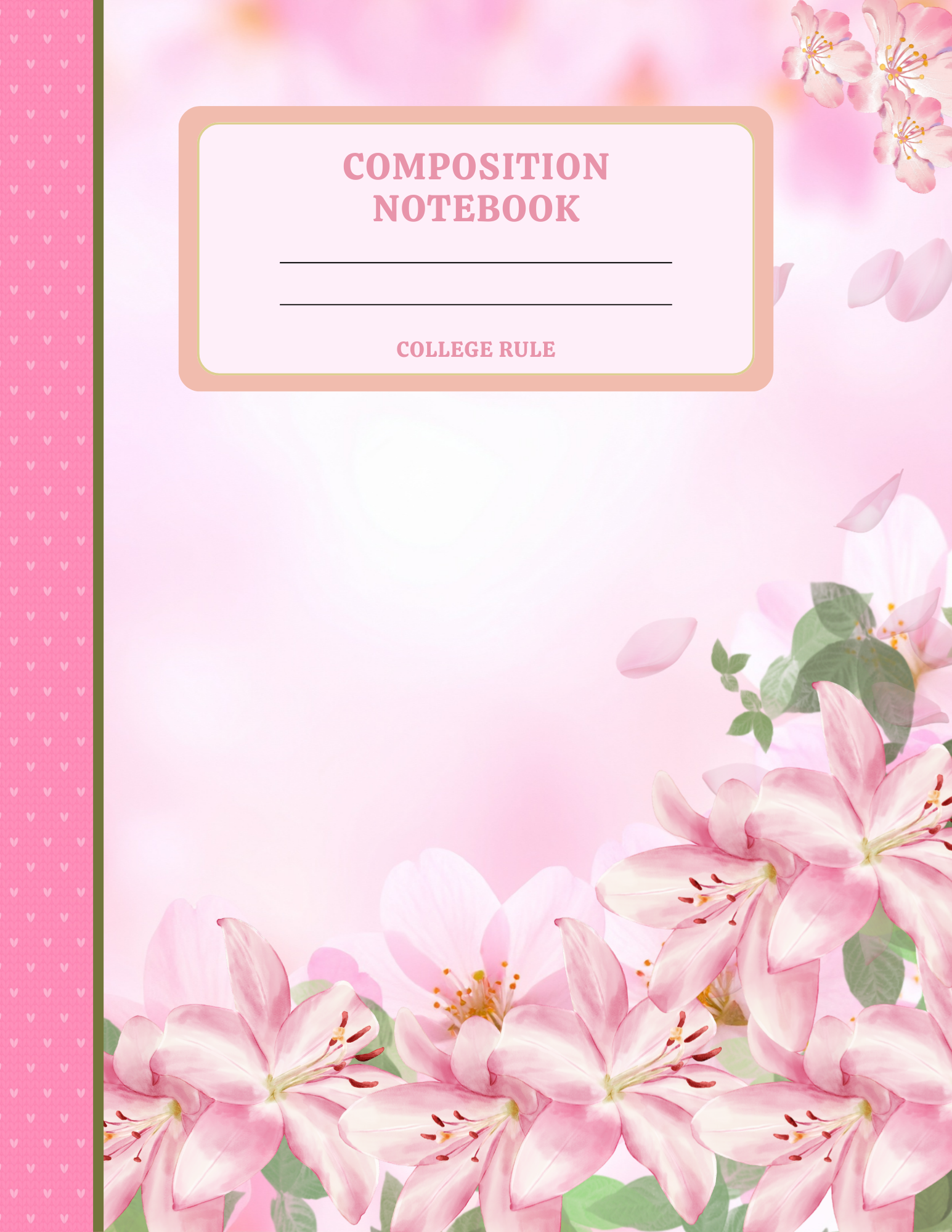 Floral Composition Notebook