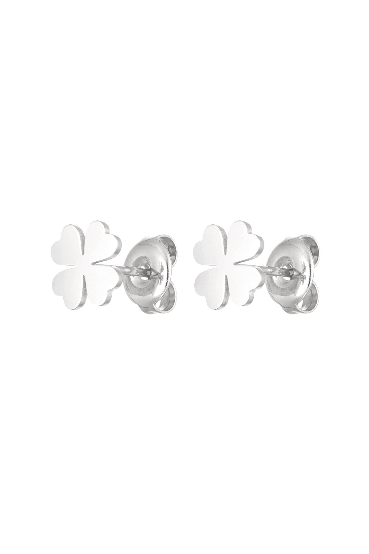 Silber Ohrstecker Kleeblatt