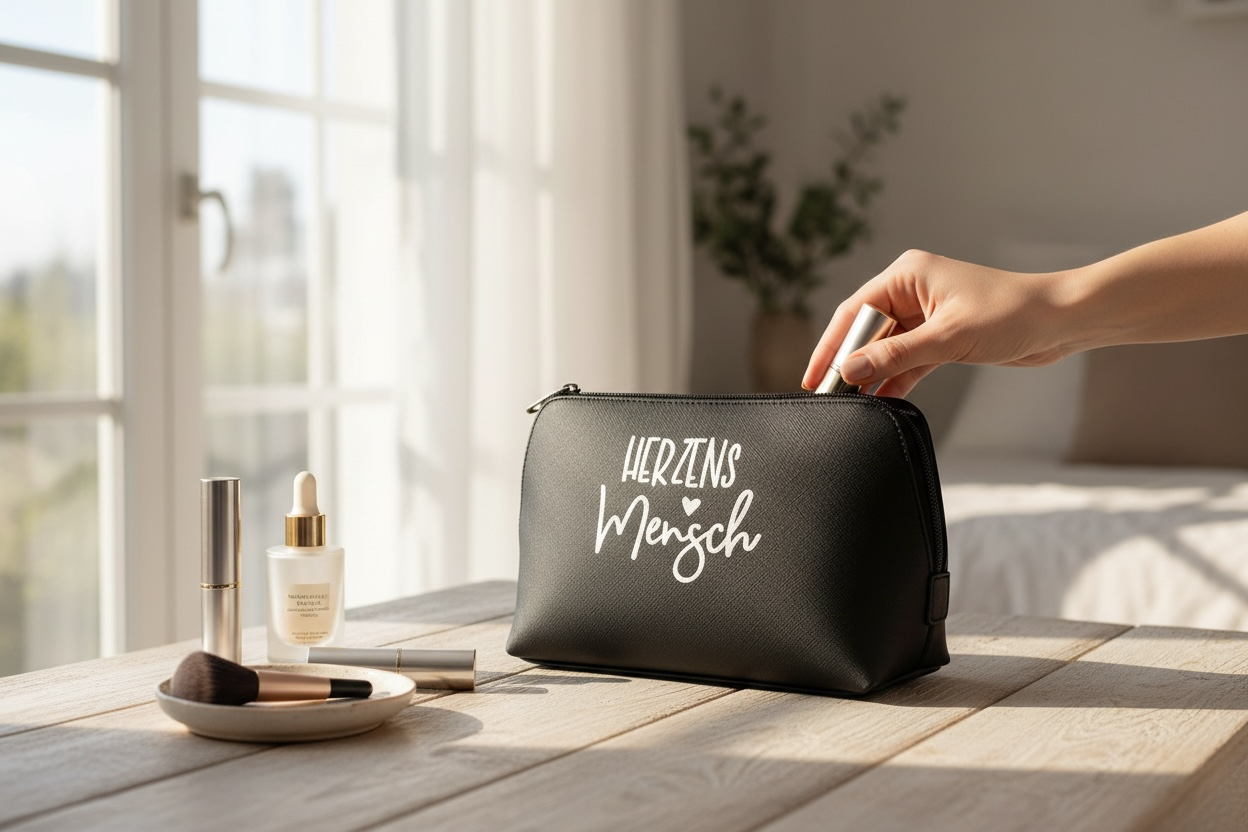 Kosmetiktasche 'Herzensmensch'