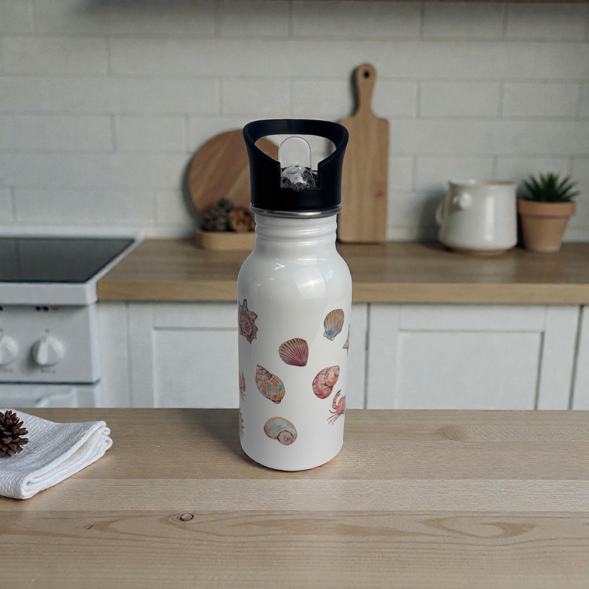 Edelstahl-Trinkflasche "Muscheln"