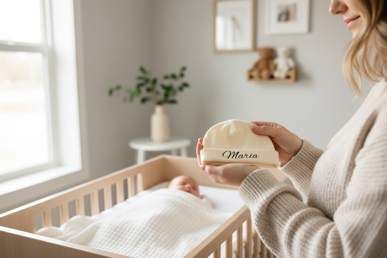 Personalisierte Baby-Mütze