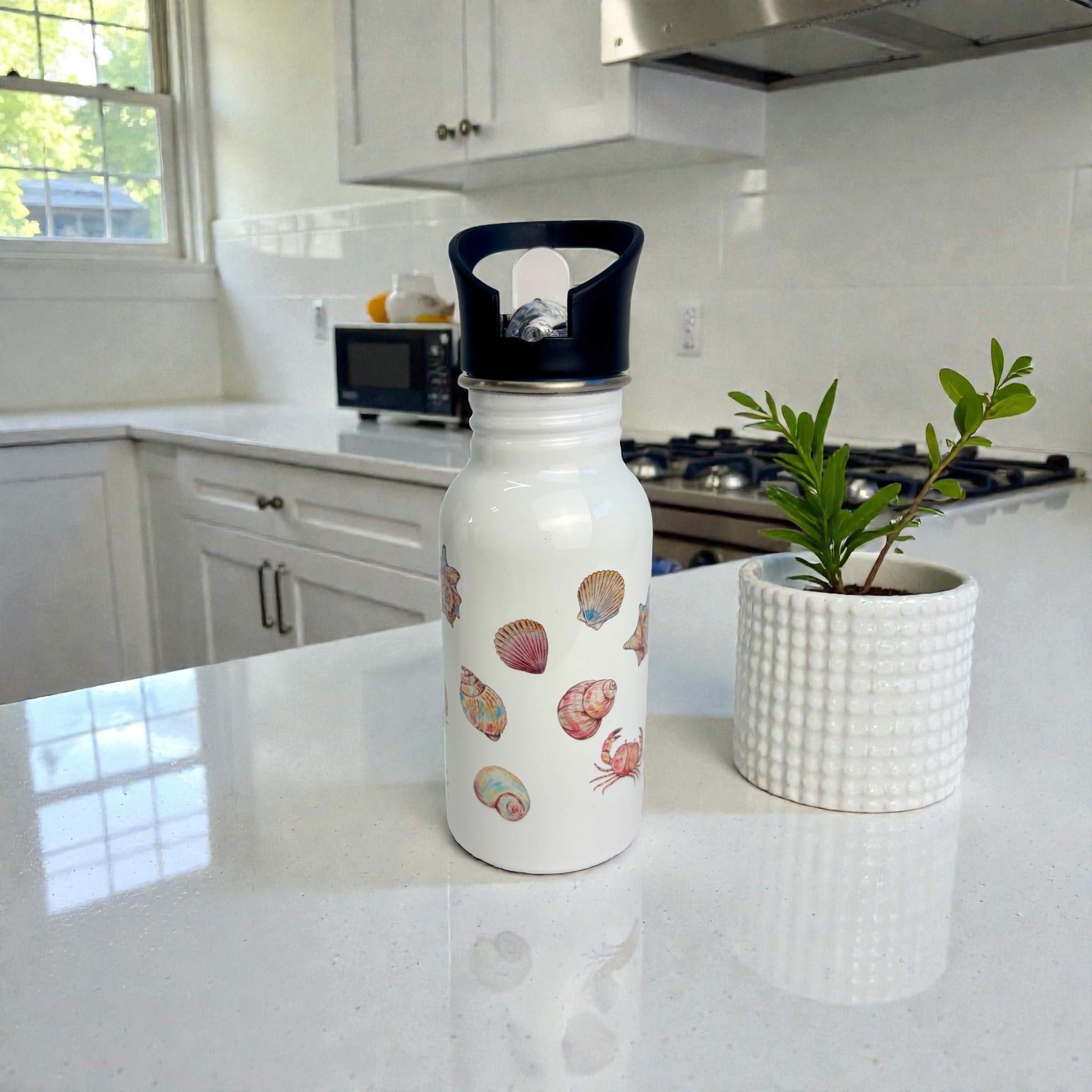 Edelstahl-Trinkflasche "Muscheln"