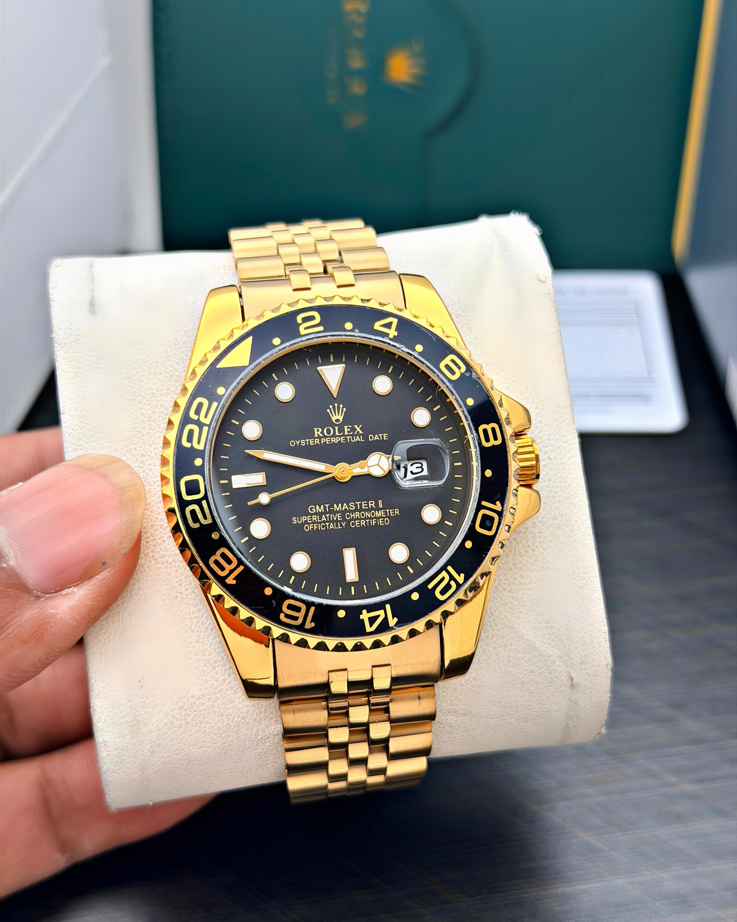 Rolex GMT-Master II Gold Watch