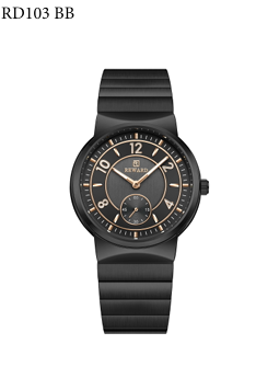 Reward Black Analog Watch