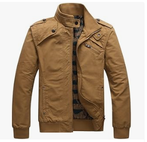 Men's Stand Collar Casual Jacket