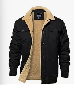 Men's Sherpa-Lined Denim Jacket