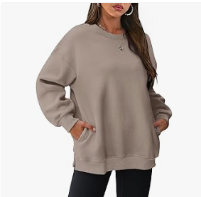 Oversized Beige Sweatshirt