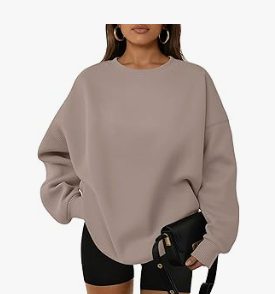 Oversized Beige Sweatshirt
