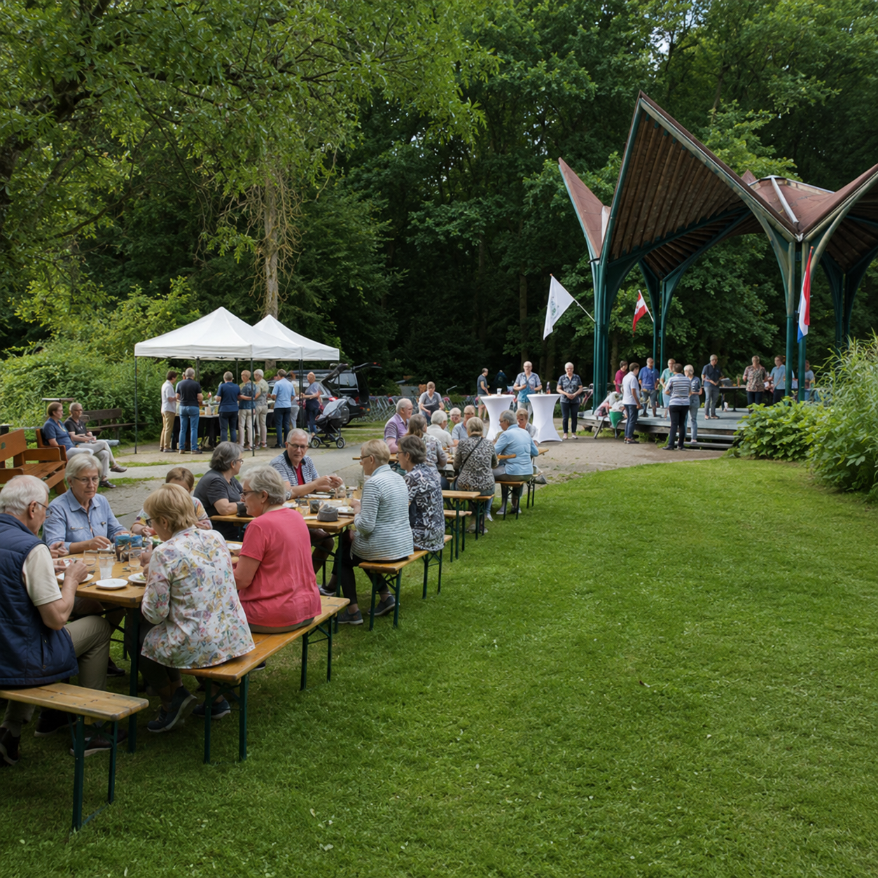 Partytent wit 3x3 Partyverhuur Oegstgeest