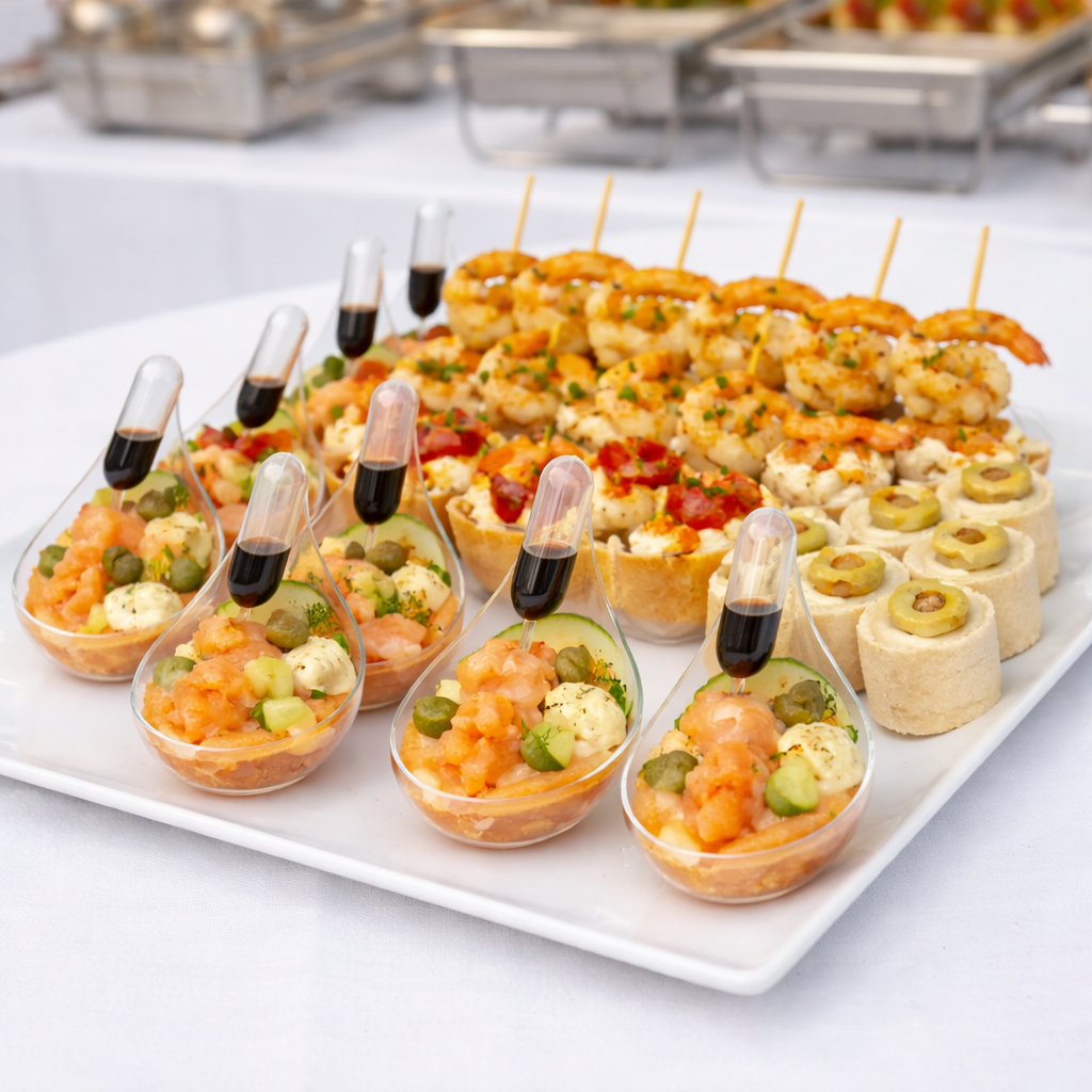 Luxe hapjes: 10 Garnalen Spiesjes