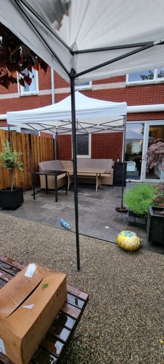 Partytent wit 3x3 Partyverhuur Oegstgeest