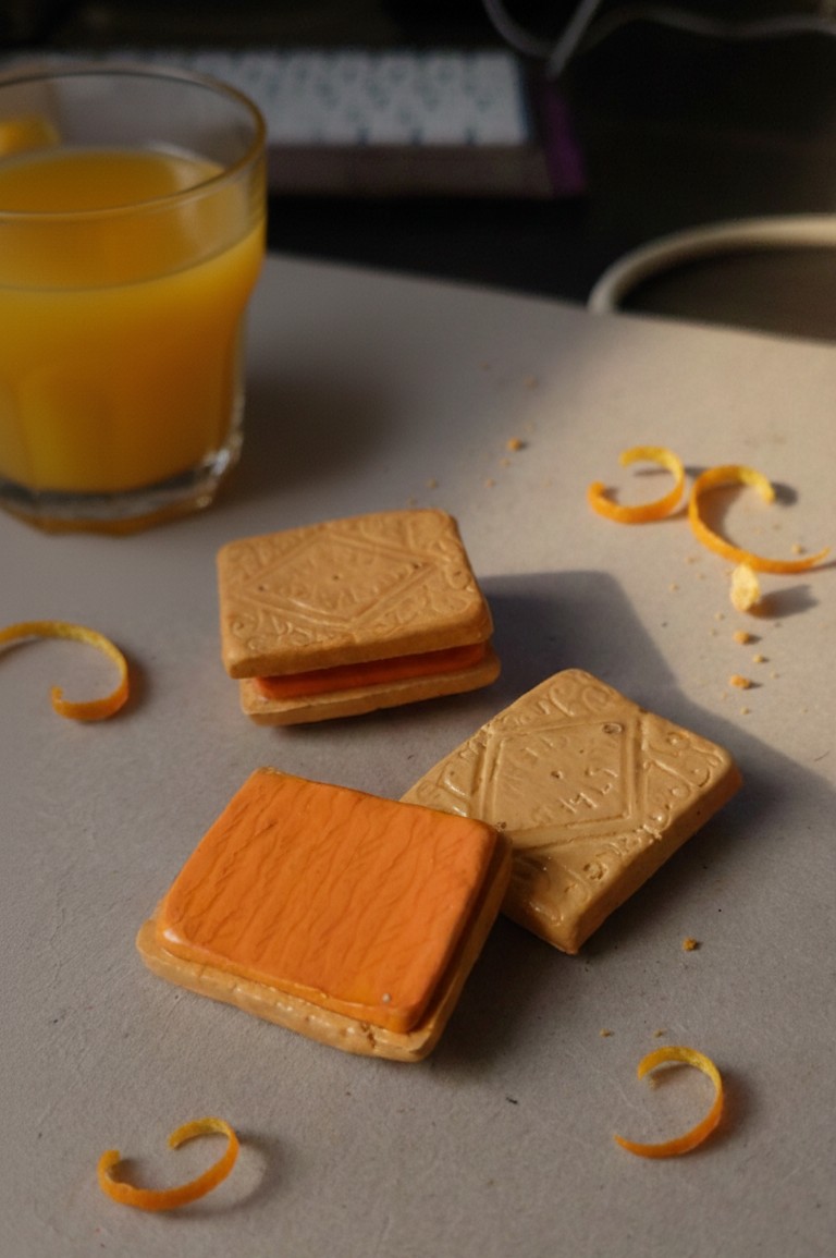 Custard biscuit (Orange) بسكويت البرتقال