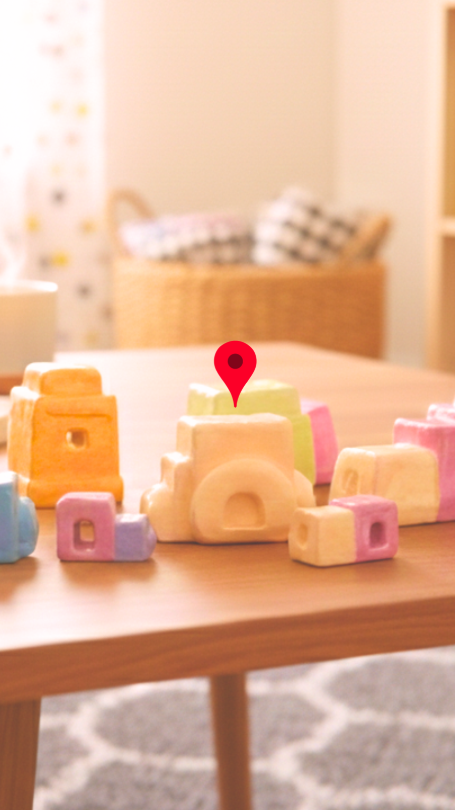 Miniature House (Light Peach)