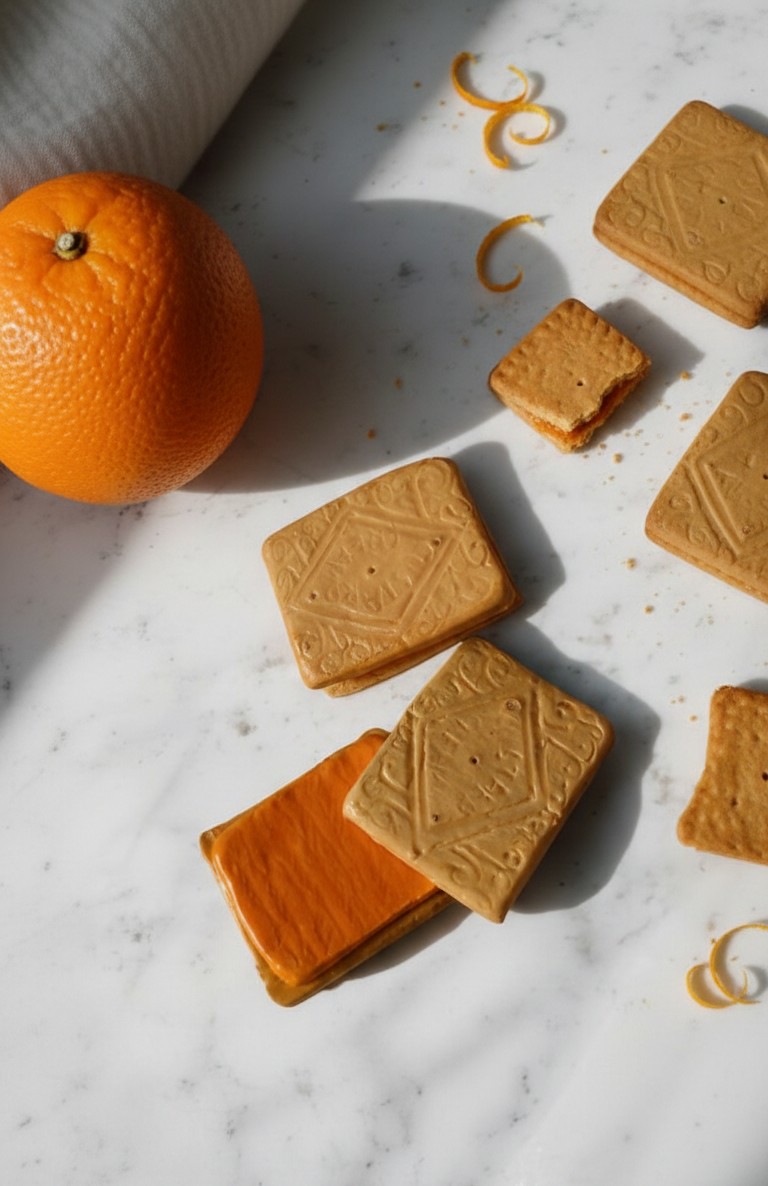 Custard biscuit (Orange) بسكويت البرتقال