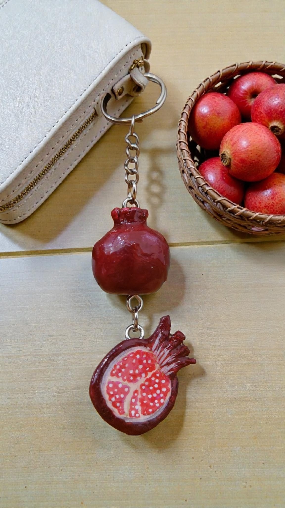 Pomegranate Keychain