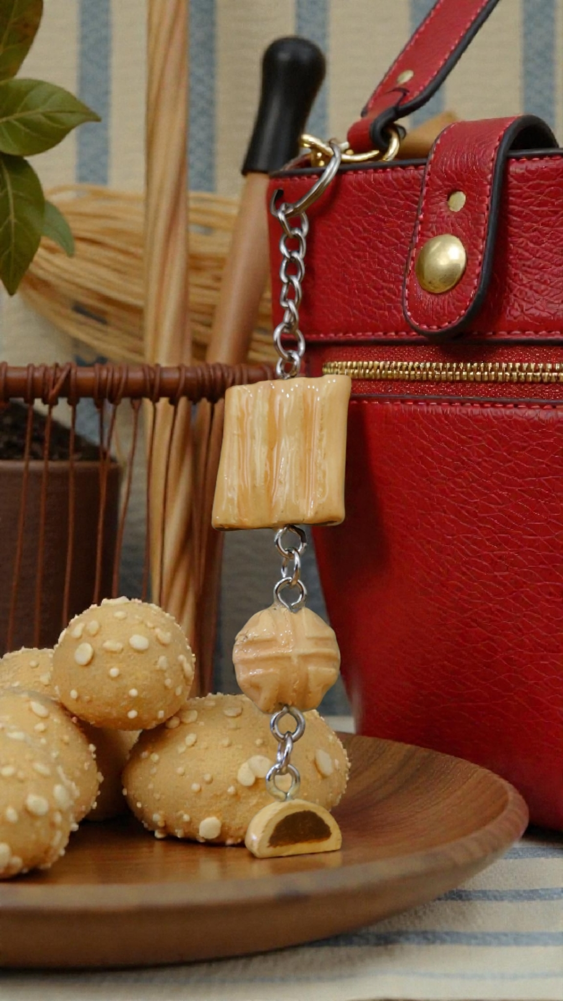 Date Cookie Keychain