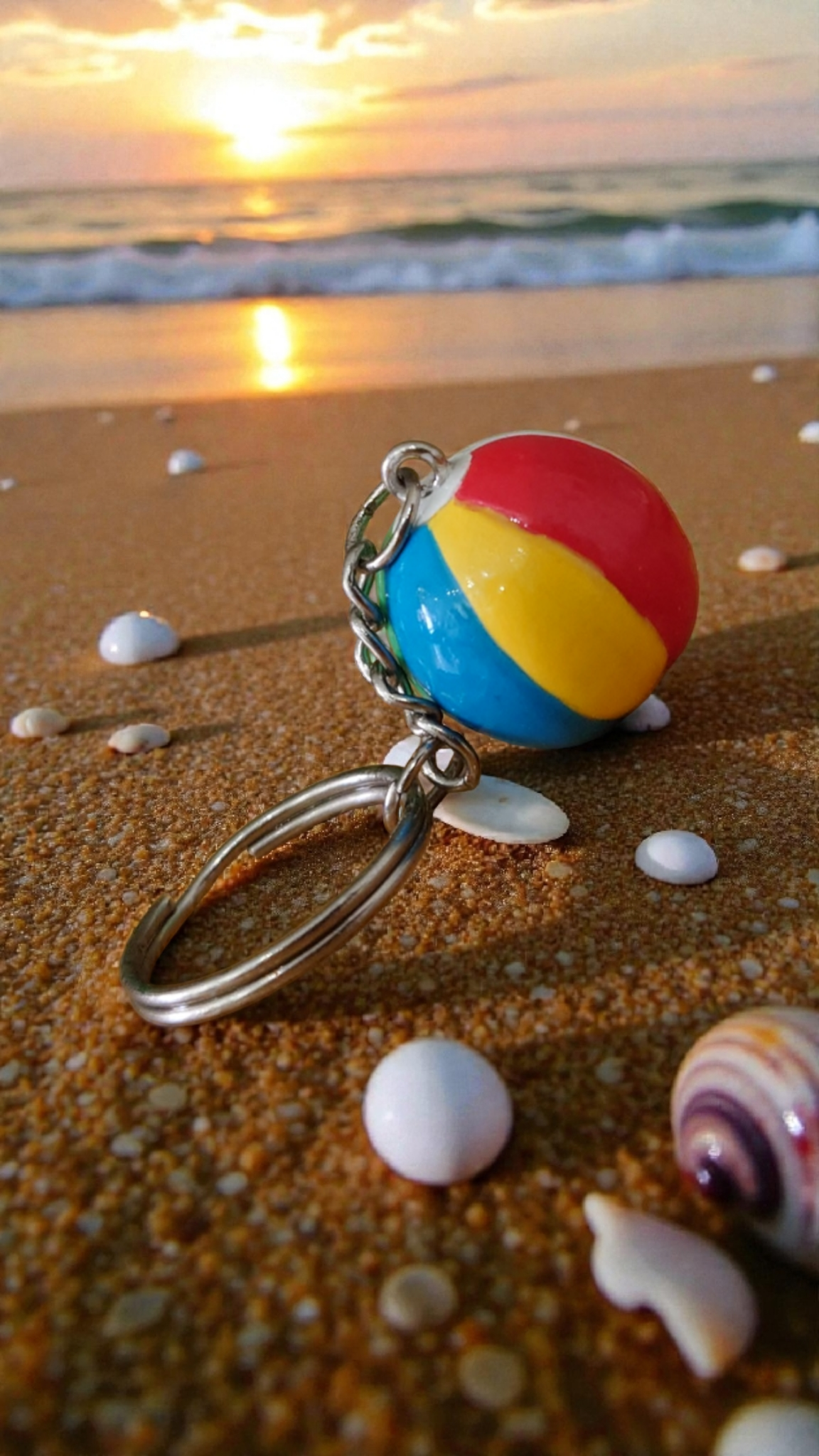 Swimming pool ball Keychain