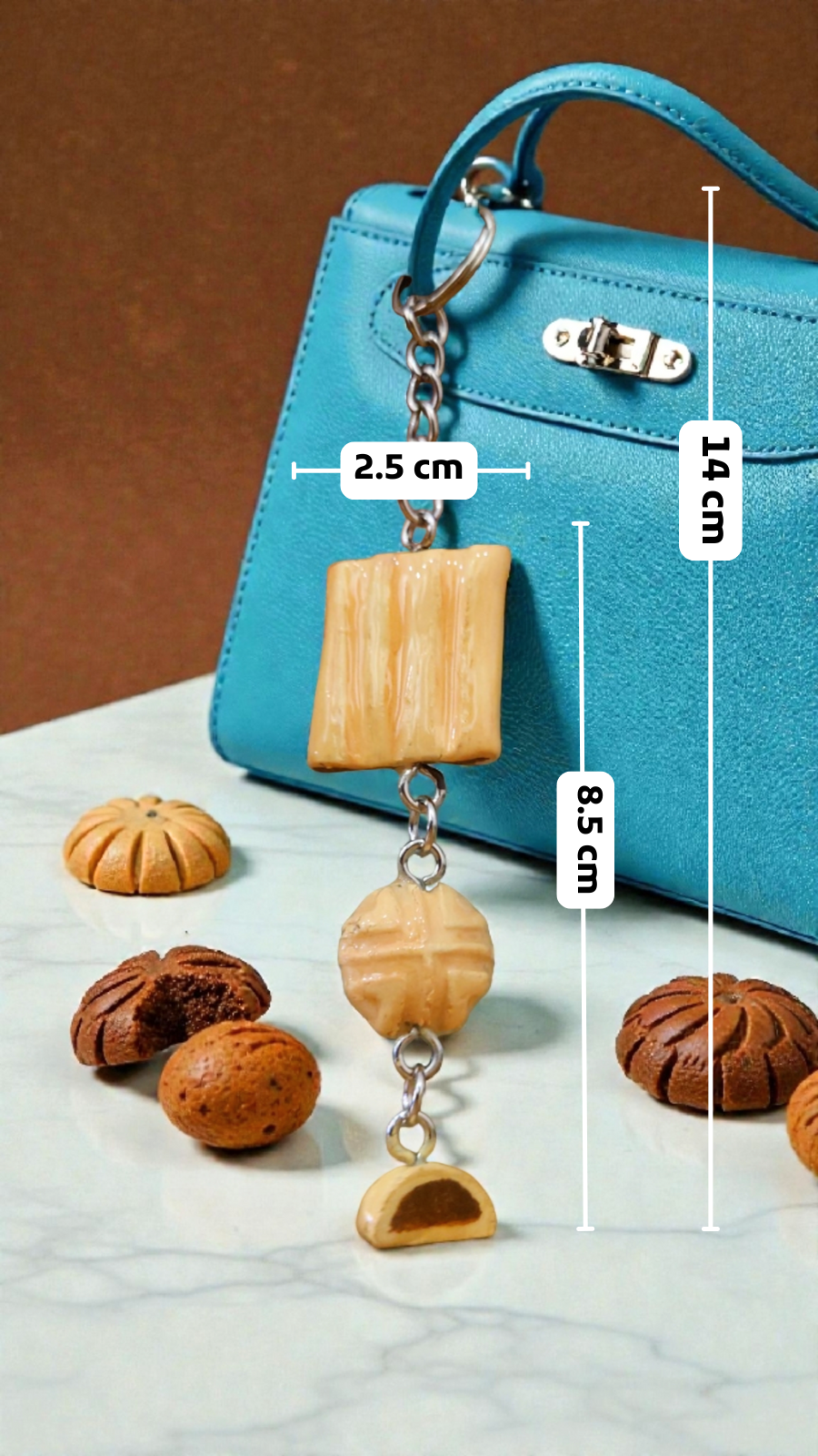 Date Cookie Keychain 