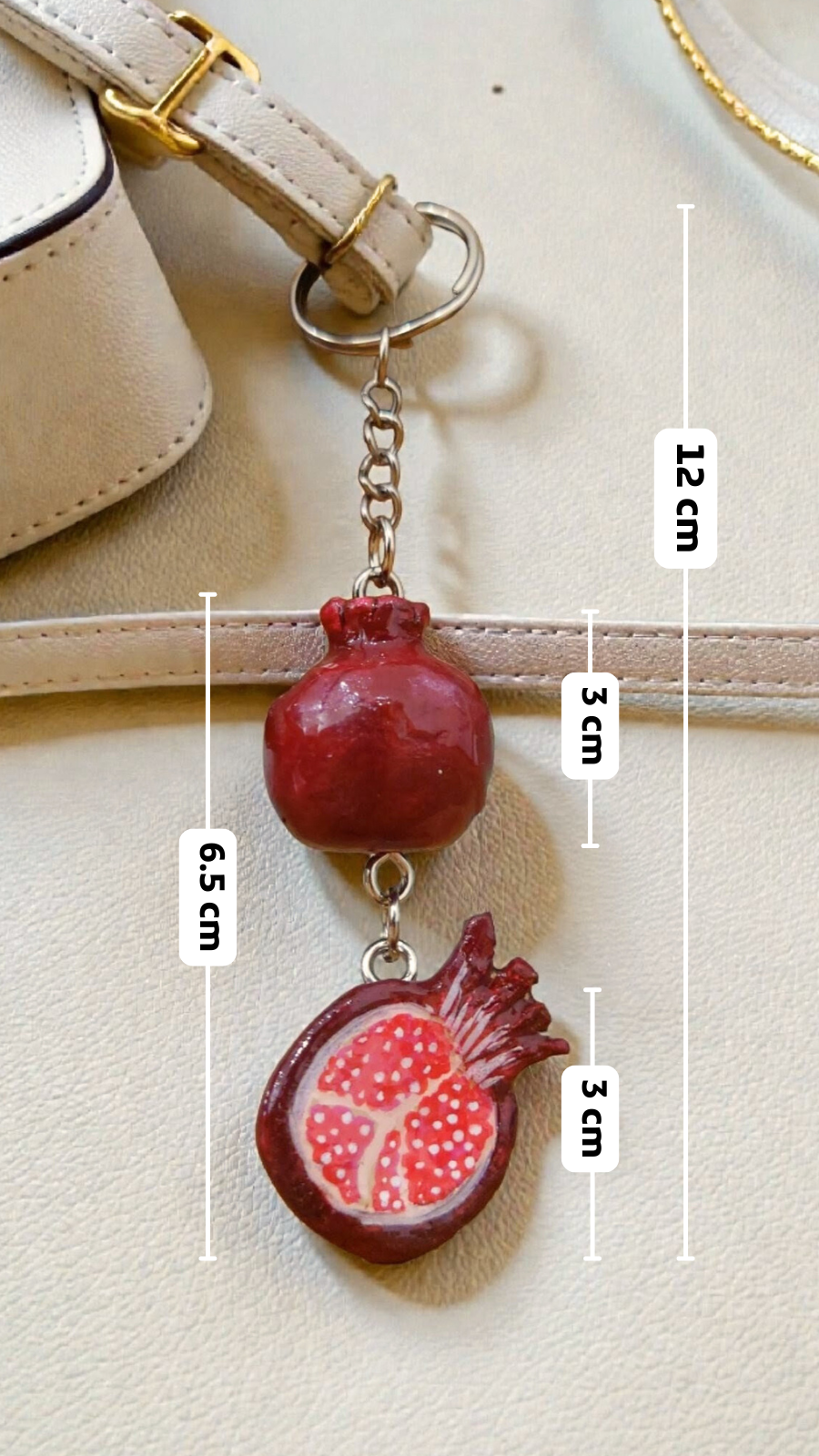Pomegranate Keychain
