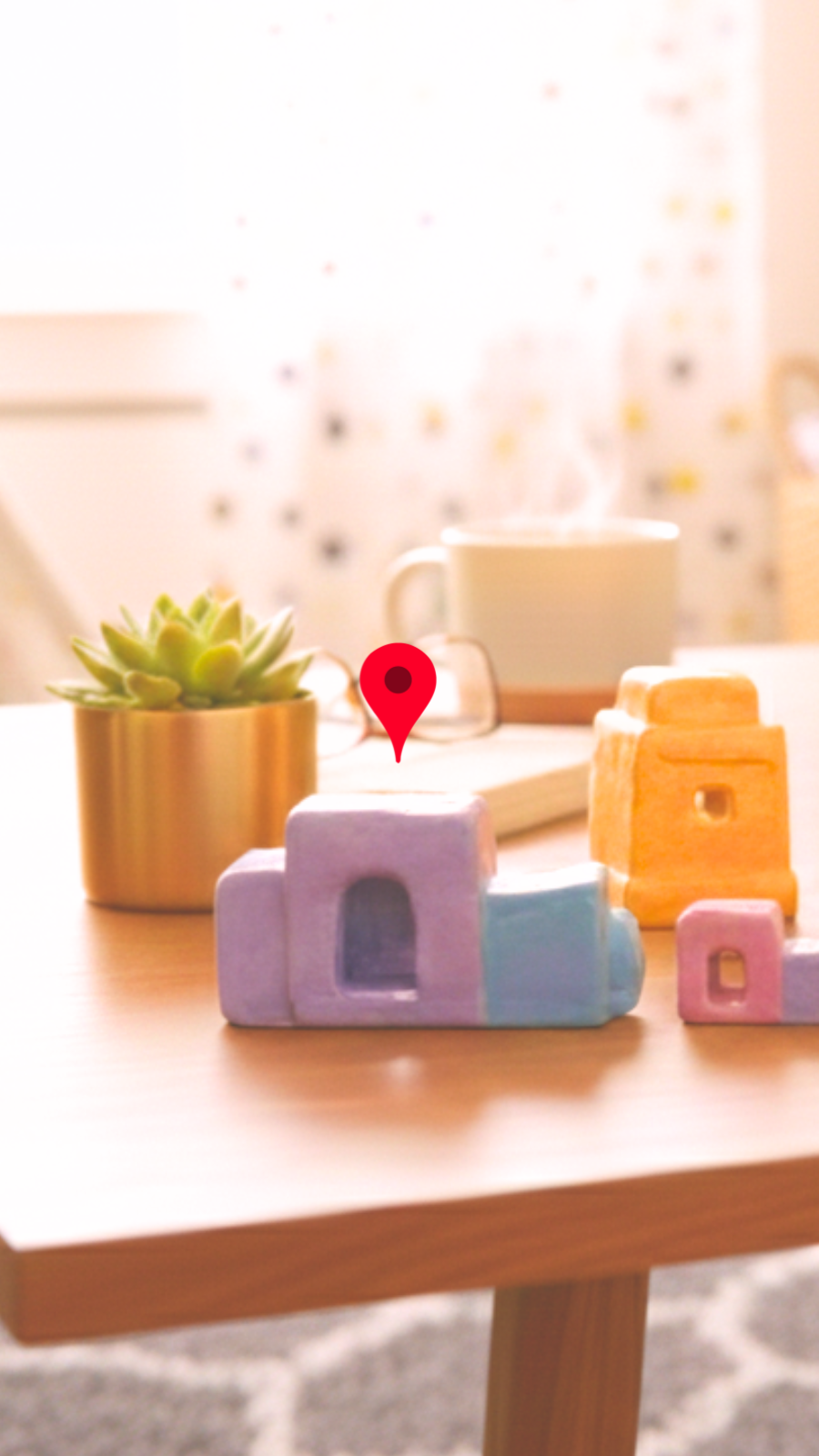 Miniature house decor (Purple/Blue)