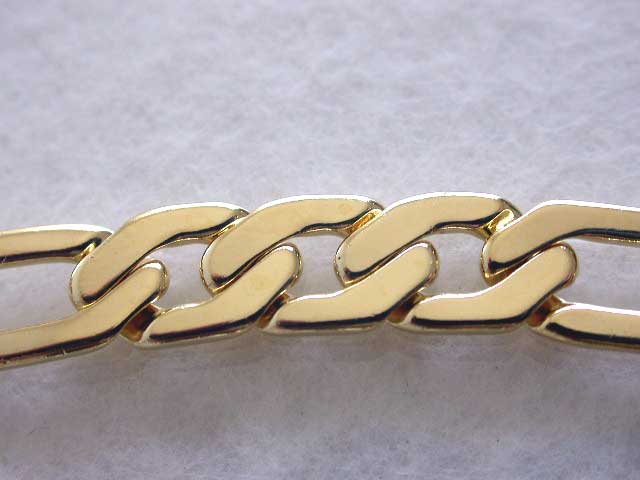 Gold Figaro Chain Bracelet