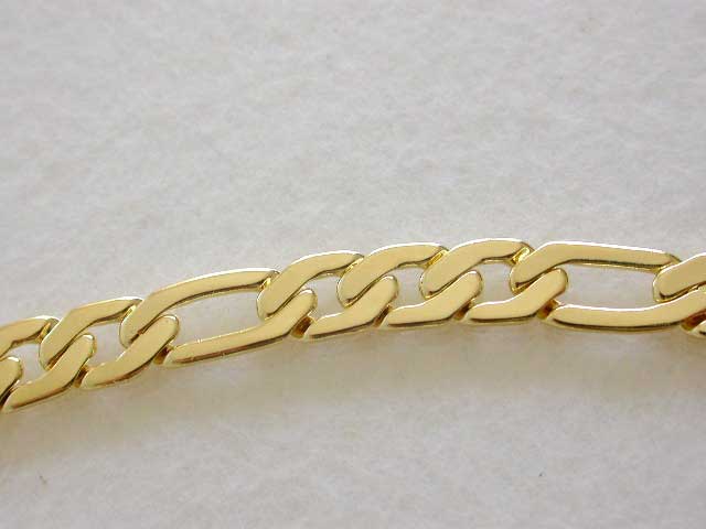 Gold Figaro Chain Bracelet
