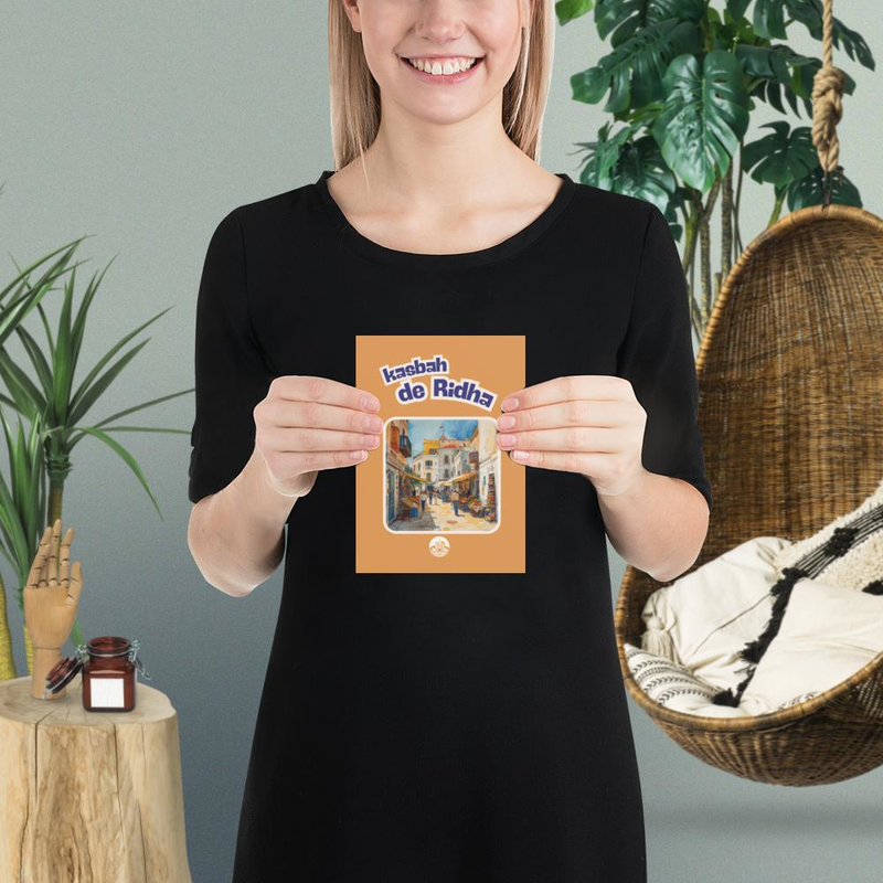 Poster kasbah original gold