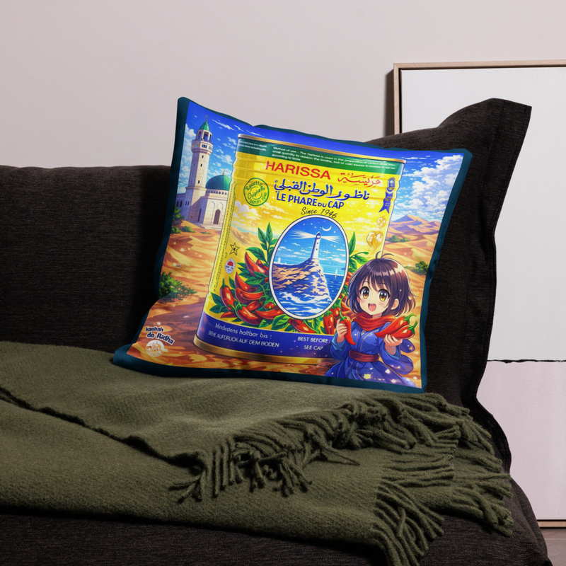 Housse de Coussin Le Phare du Cap Bon Harissa