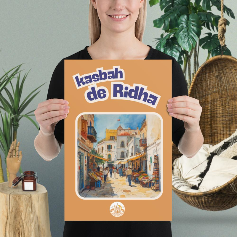 Poster kasbah original gold