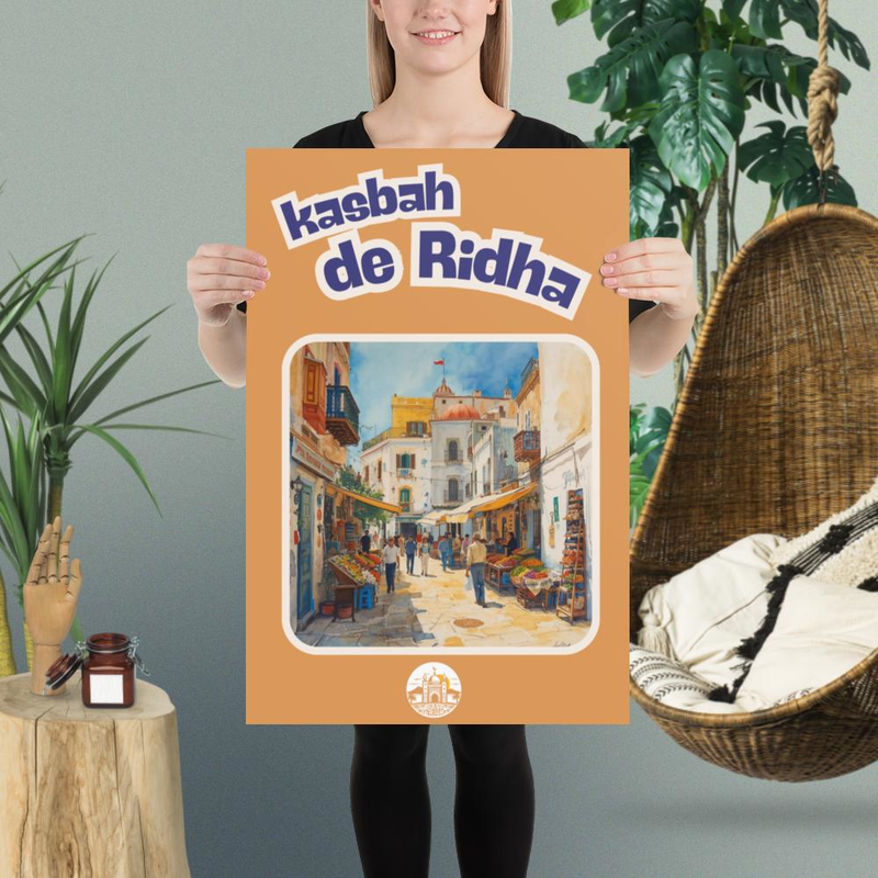 Poster kasbah original gold