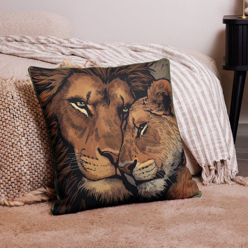 Housse de coussin premium Tendresse