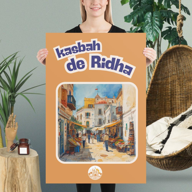 Poster kasbah original gold