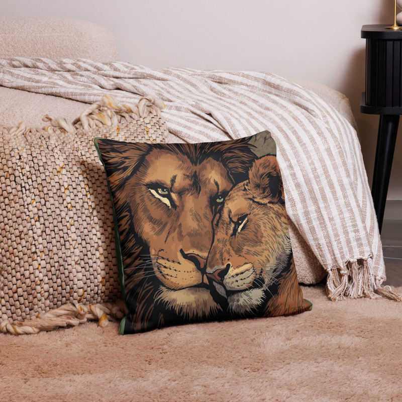Housse de coussin premium Tendresse