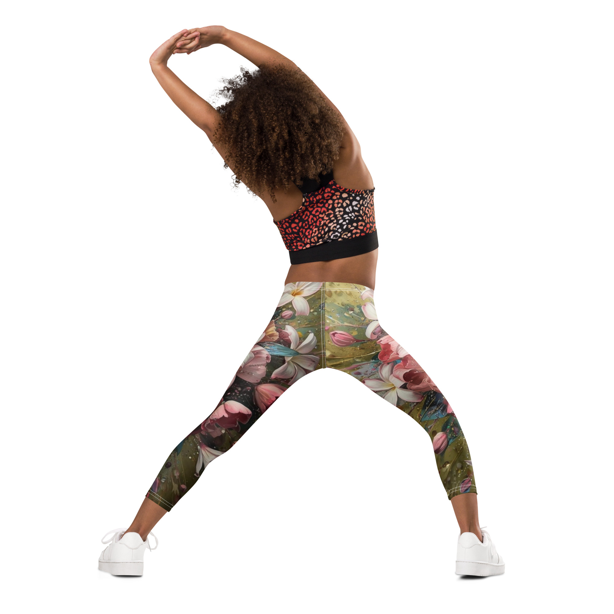 Leggings fleuris pour enfants