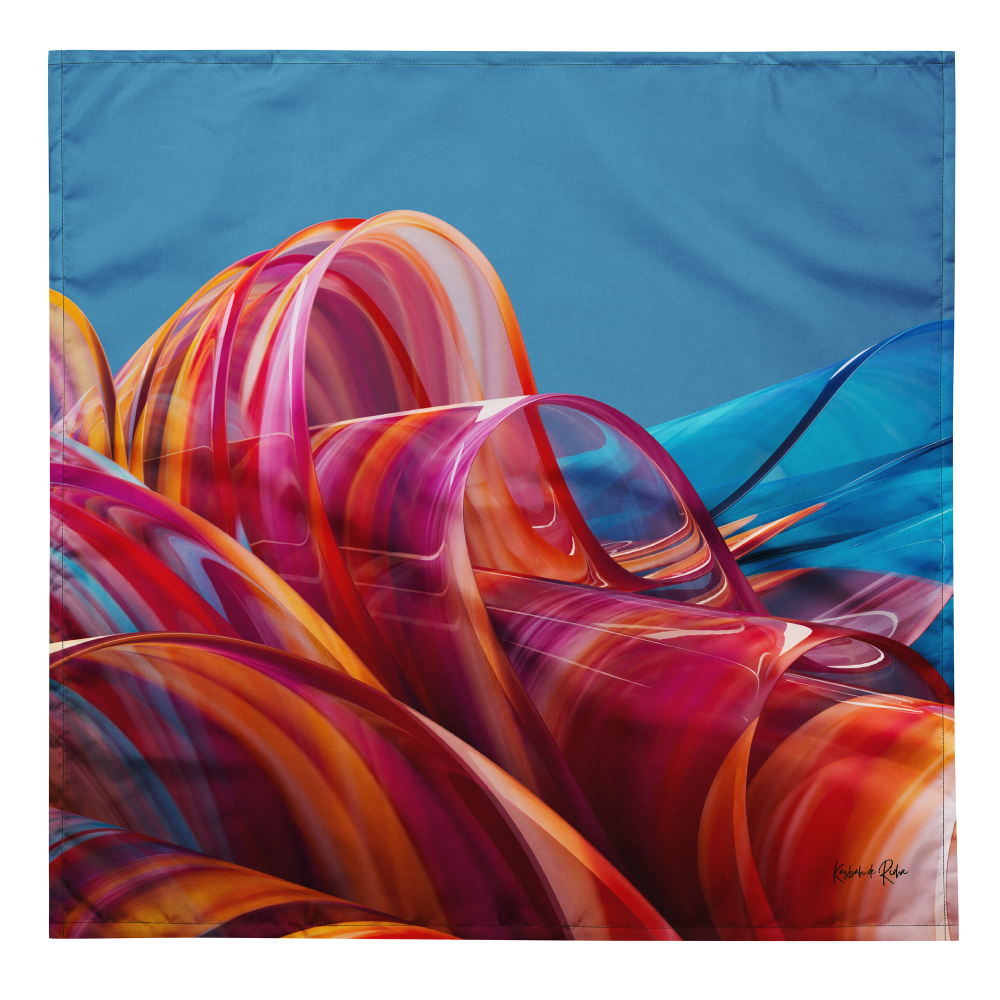 Foulard waves multicolor